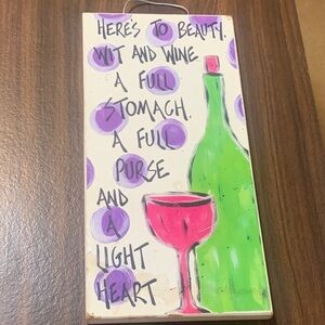 Decorative Wine and Quote Wall Art
